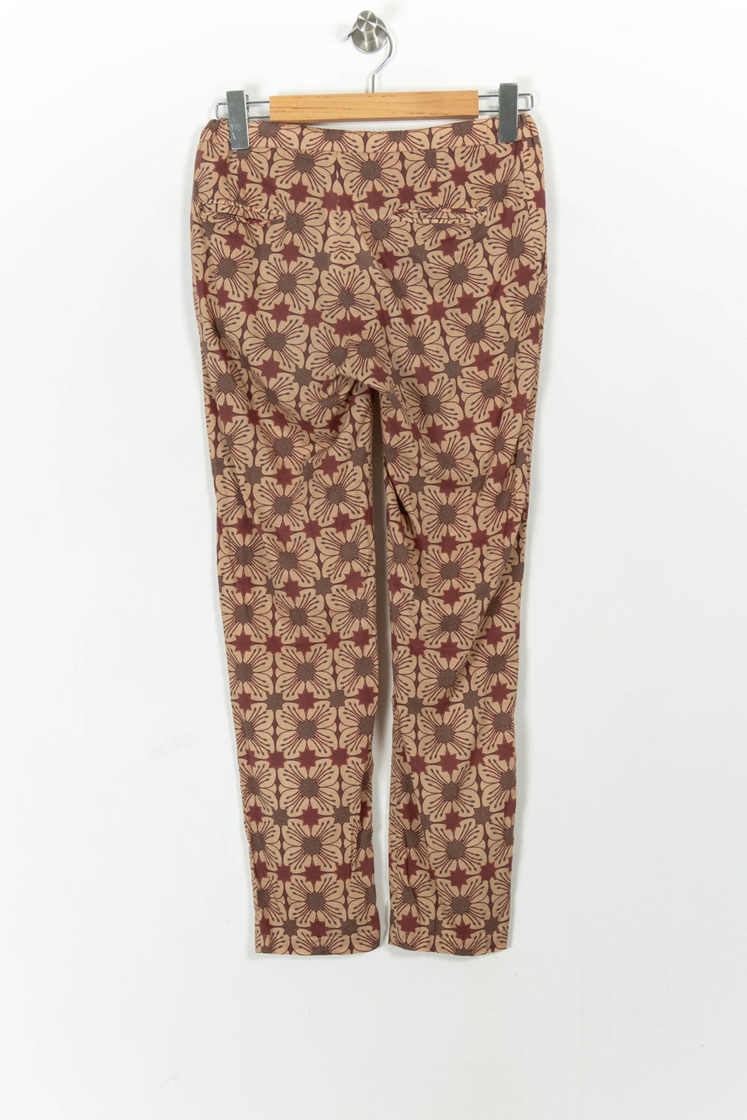 Pantalon Imprimé Marron et Beige - Taille XS/34 de la marque Chloé Stora | PARAD52419 - Vendu par Paradigme - Image 4