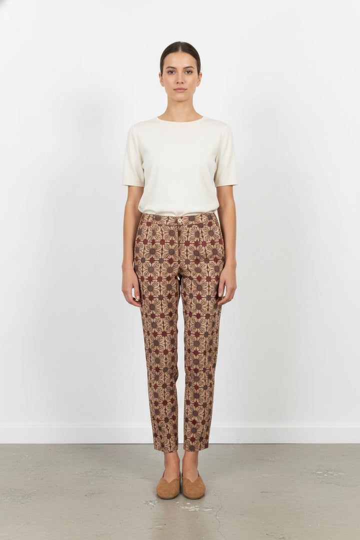 Pantalon Imprimé Marron et Beige - Taille XS/34 de la marque Chloé Stora | PARAD52419 - Vendu par Paradigme - Image 1