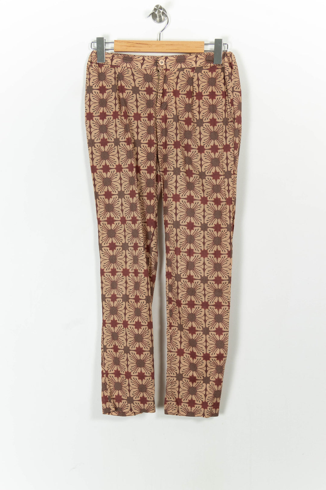 Pantalon Imprimé Marron et Beige - Taille XS/34 de la marque Chloé Stora | PARAD52419 - Vendu par Paradigme - Image 2