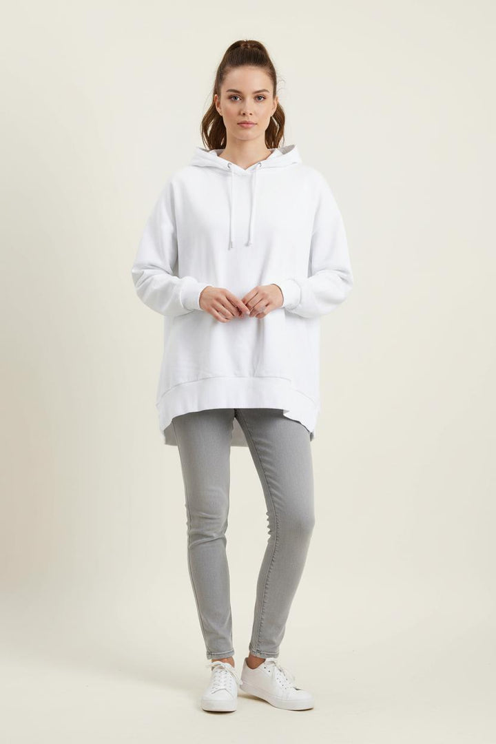 Sweat à Capuche Blanc - Taille M/38 de la marque Absolut Cashmere | PARAD52430 - Vendu par Paradigme - Image 1