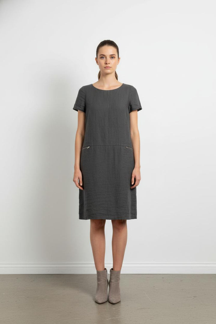 Robe Droite Grise - Taille XL/42 de la marque Caroll | PARAD52445 - Vendu par Paradigme - Image 1
