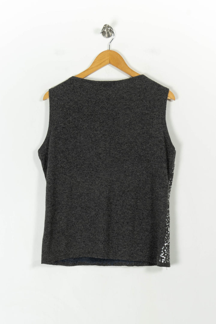 Débardeur Gris et Argenté - Taille L/40 de la marque Marina Rinaldi | PARAD52459 - Vendu par Paradigme - Image 4