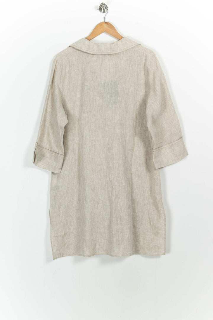 Robe Chemise Beige - Taille XXL/44 de la marque Marina Rinaldi | PARAD52466 - Vendu par Paradigme - Image 4
