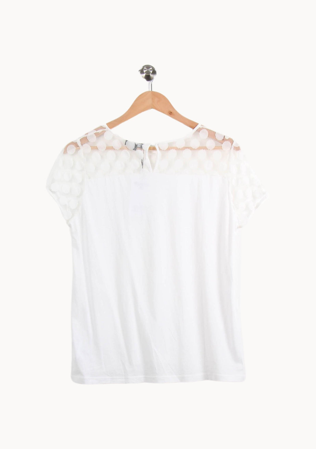 Blouse Blanche - Taille XL/42 de la marque Caroll | PARAD52476 - Vendu par Paradigme - Image 4