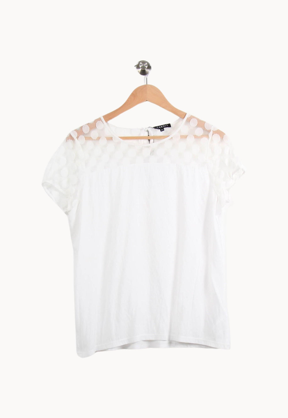 Blouse Blanche - Taille XL/42 de la marque Caroll | PARAD52476 - Vendu par Paradigme - Image 2