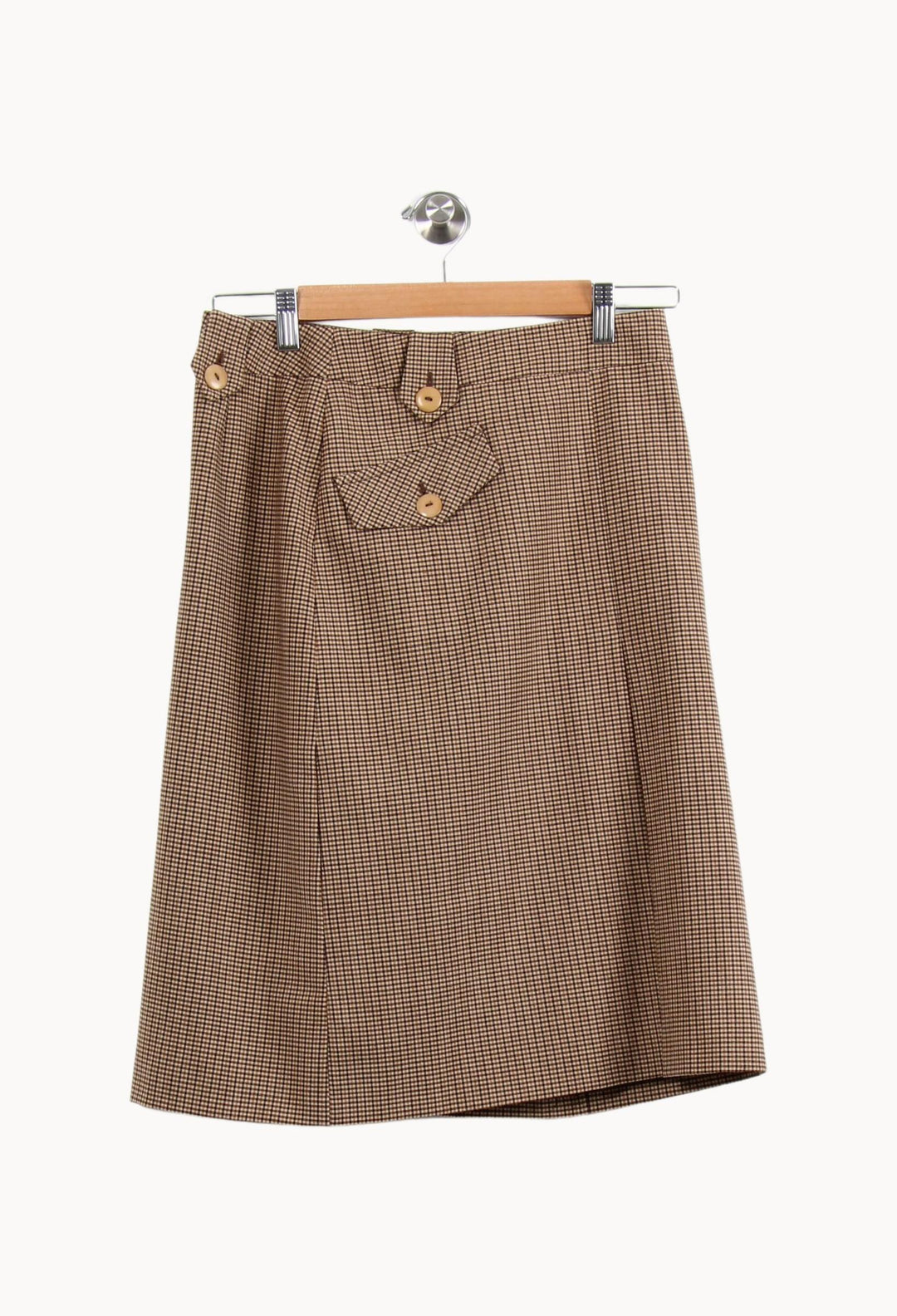 Jupe Midi Marron - Taille M/38 de la marque Maison 123 | PARAD52478 - Vendu par Paradigme - Image 4