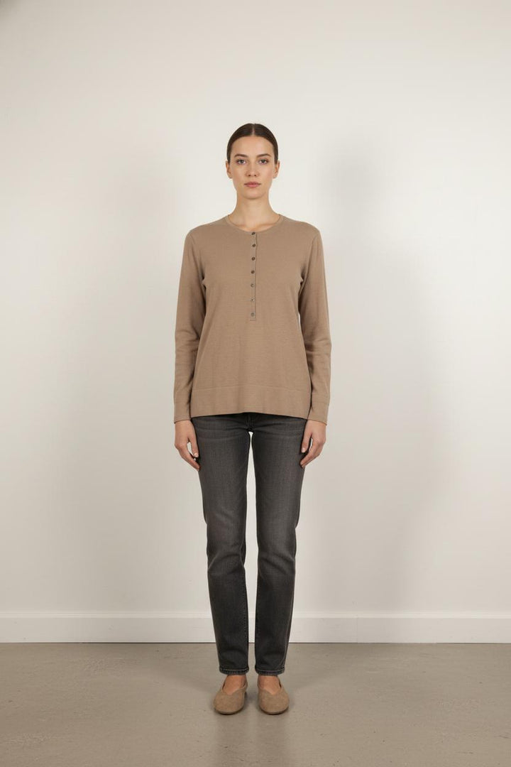 Henley Marron - Taille XL/42