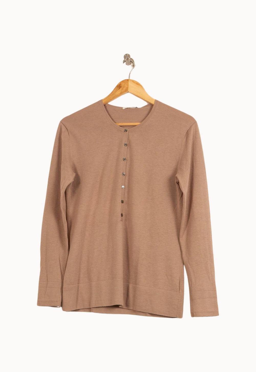 Henley Marron - Taille XL/42 de la marque Eric Bompard | PARAD52480 - Vendu par Paradigme - Image 2