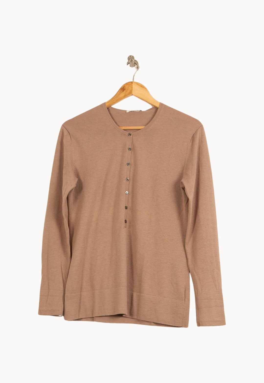 Henley Marron - Taille XL/42 de la marque Eric Bompard | PARAD52480 - Vendu par Paradigme - Image 2