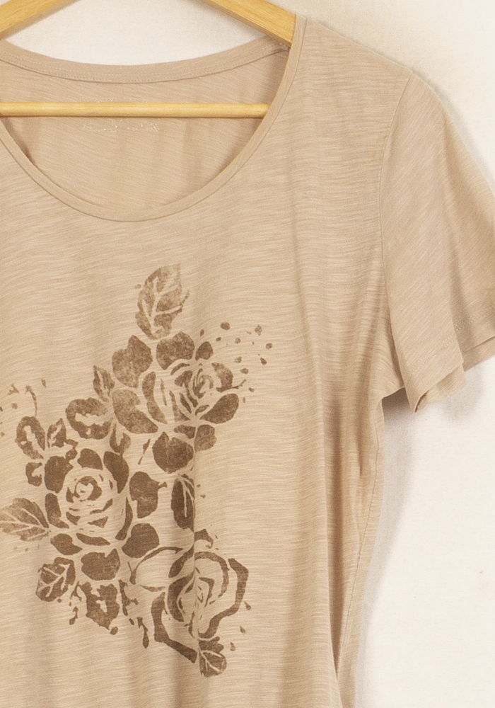 Tee-shirt Beige - Taille XL/42 de la marque Caroll | PARAD52486 - Vendu par Paradigme - Image 3