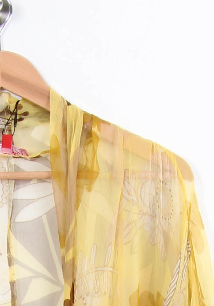 Kimono Jaune - Taille S/36 de la marque Derhy | PARAD52495 - Vendu par Paradigme - Image 3