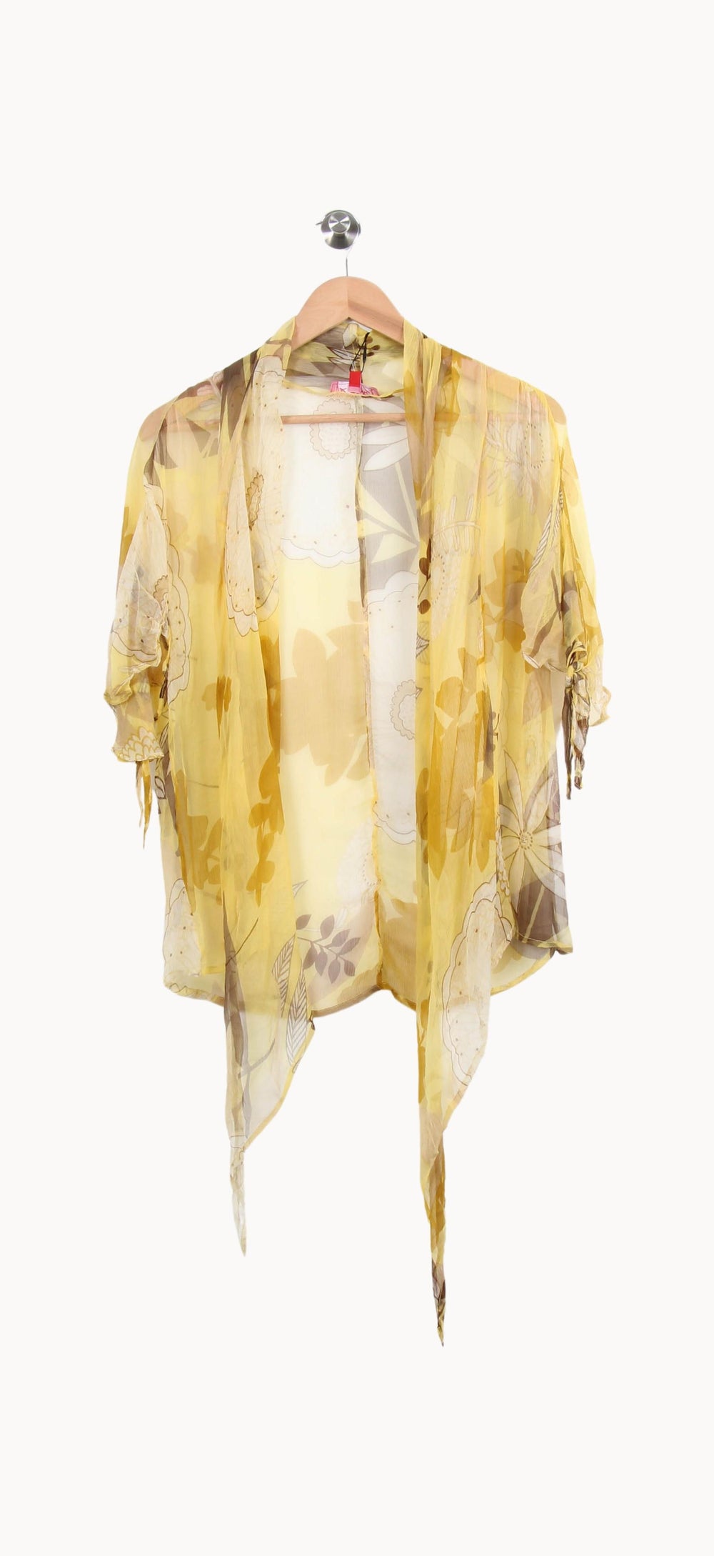 Kimono Jaune - Taille S/36 de la marque Derhy | PARAD52495 - Vendu par Paradigme - Image 2