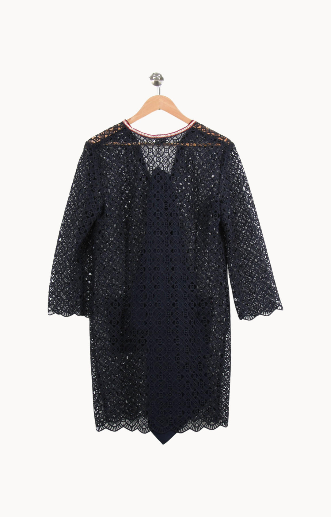 Robe Dentelle Bleue - Taille XL/42 de la marque Sandro | PARAD52498 - Vendu par Paradigme - Image 4