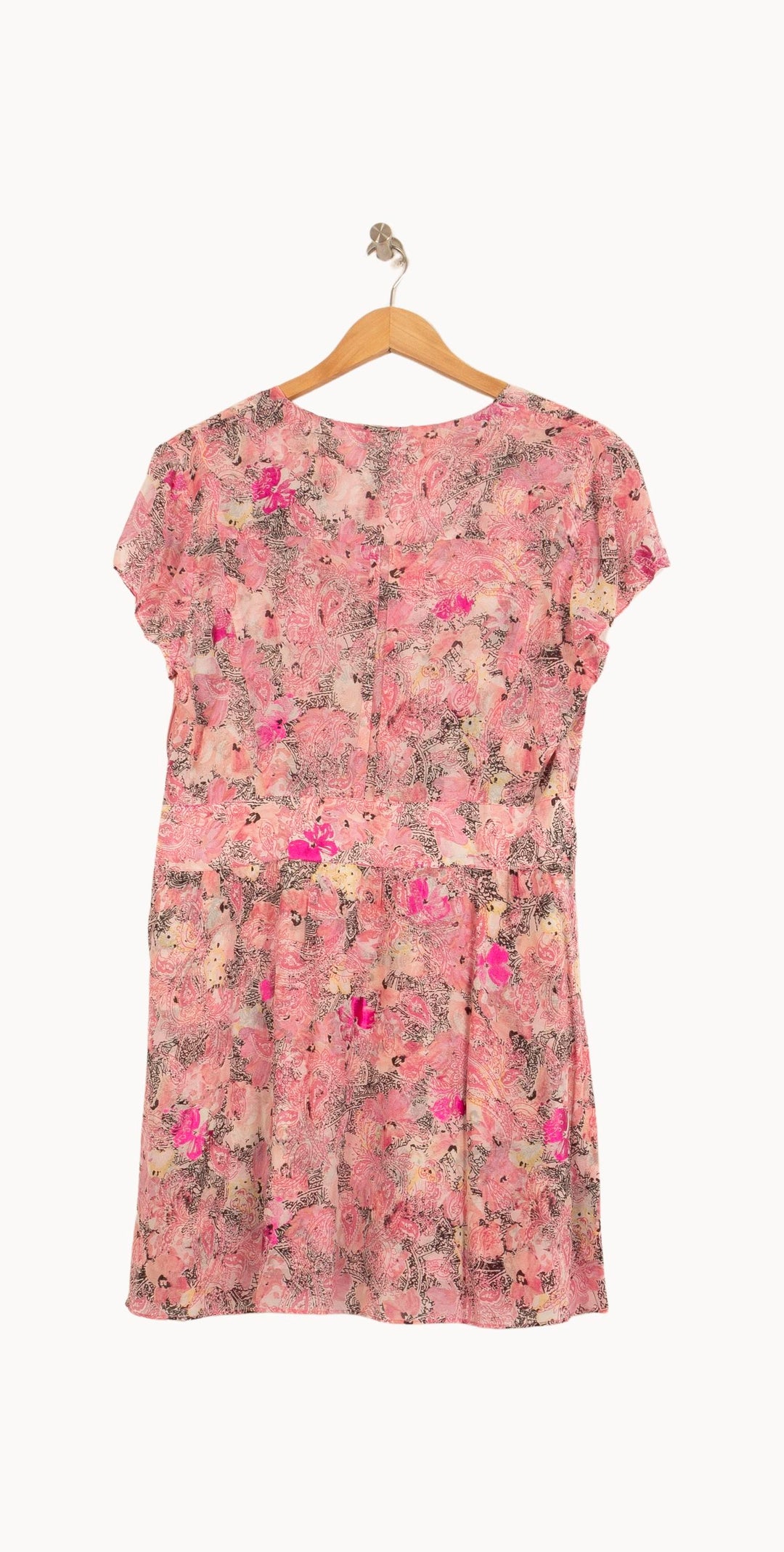 Robe Fleurie Rose - Taille L/40 de la marque The Kooples | PARAD52504 - Vendu par Paradigme - Image 4