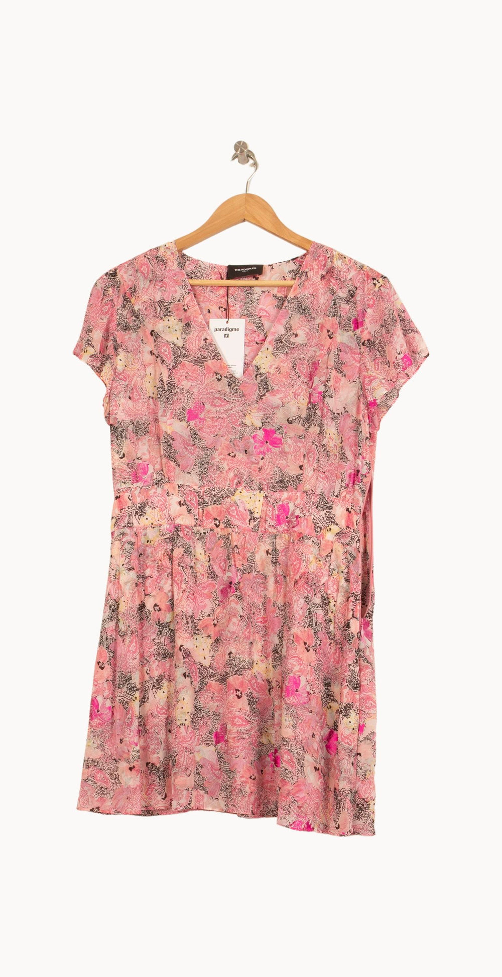 Robe Fleurie Rose - Taille L/40 de la marque The Kooples | PARAD52504 - Vendu par Paradigme - Image 2