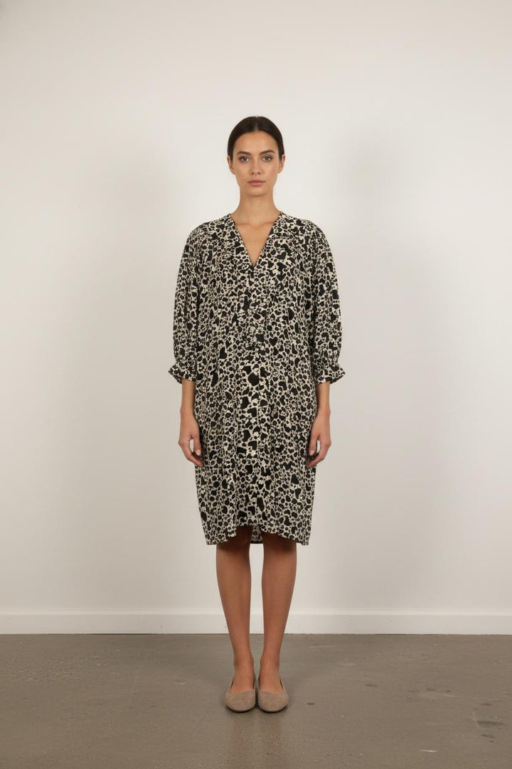Robe Midi Noire et Blanche - Taille M/38