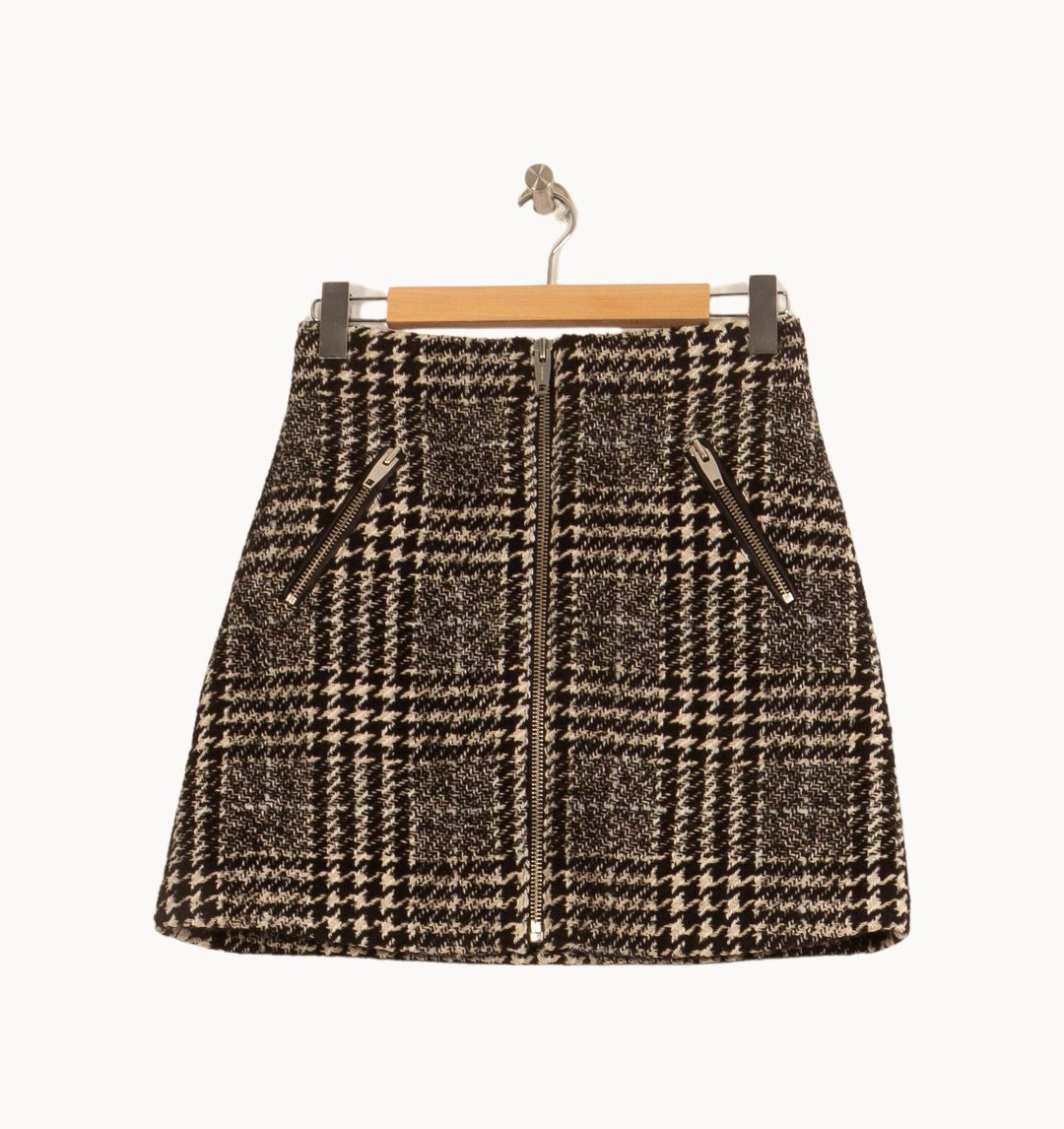 Jupe Courte Noire et Blanche - Taille L/40 de la marque The Kooples | PARAD52511 - Vendu par Paradigme - Image 2