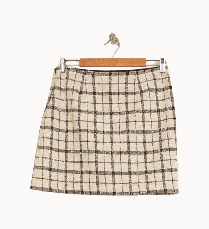 Jupe Courte Blanche et Noire - Taille L/40 de la marque Agnès b. | PARAD52516 - Vendu par Paradigme - Image 4