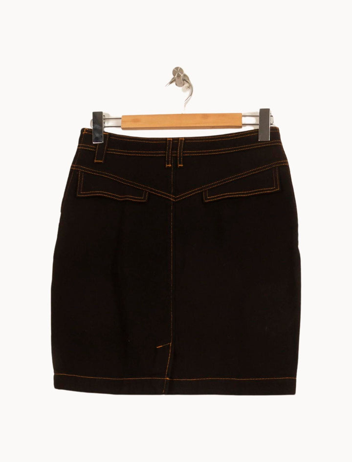 Jupe Droite Noire - Taille M/38 de la marque ba&sh | PARAD52517 - Vendu par Paradigme - Image 4