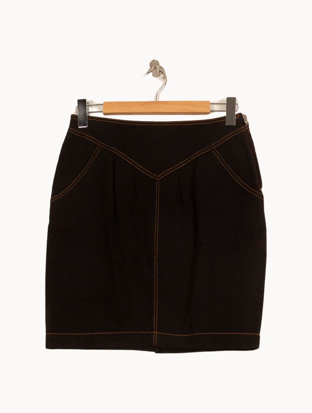 Jupe Droite Noire - Taille M/38 de la marque ba&sh | PARAD52517 - Vendu par Paradigme - Image 2