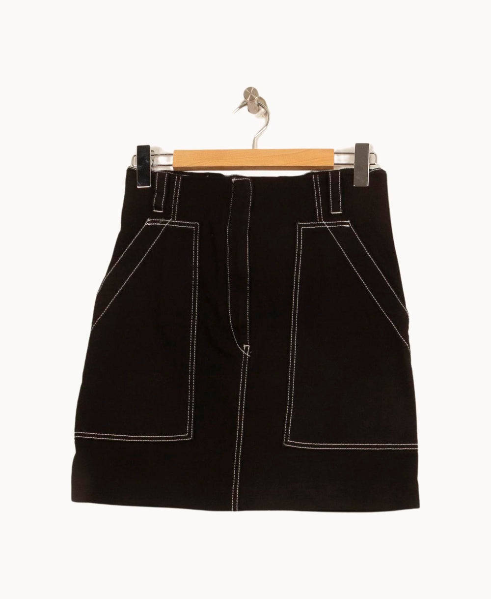 Jupe Courte Noire - Taille M/38 de la marque Sandro | PARAD52518 - Vendu par Paradigme - Image 2