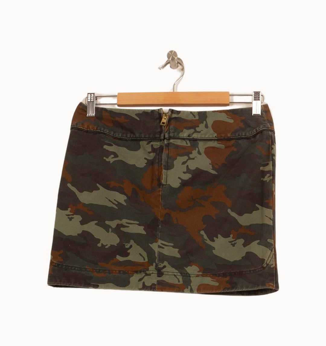Jupe Courte Verte et Marron - Taille M/38 de la marque Zadig&Voltaire | PARAD52519 - Vendu par Paradigme - Image 4