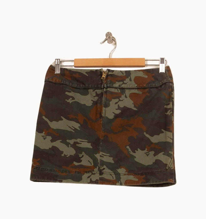 Jupe Courte Verte et Marron - Taille M/38 de la marque Zadig&Voltaire | PARAD52519 - Vendu par Paradigme - Image 4