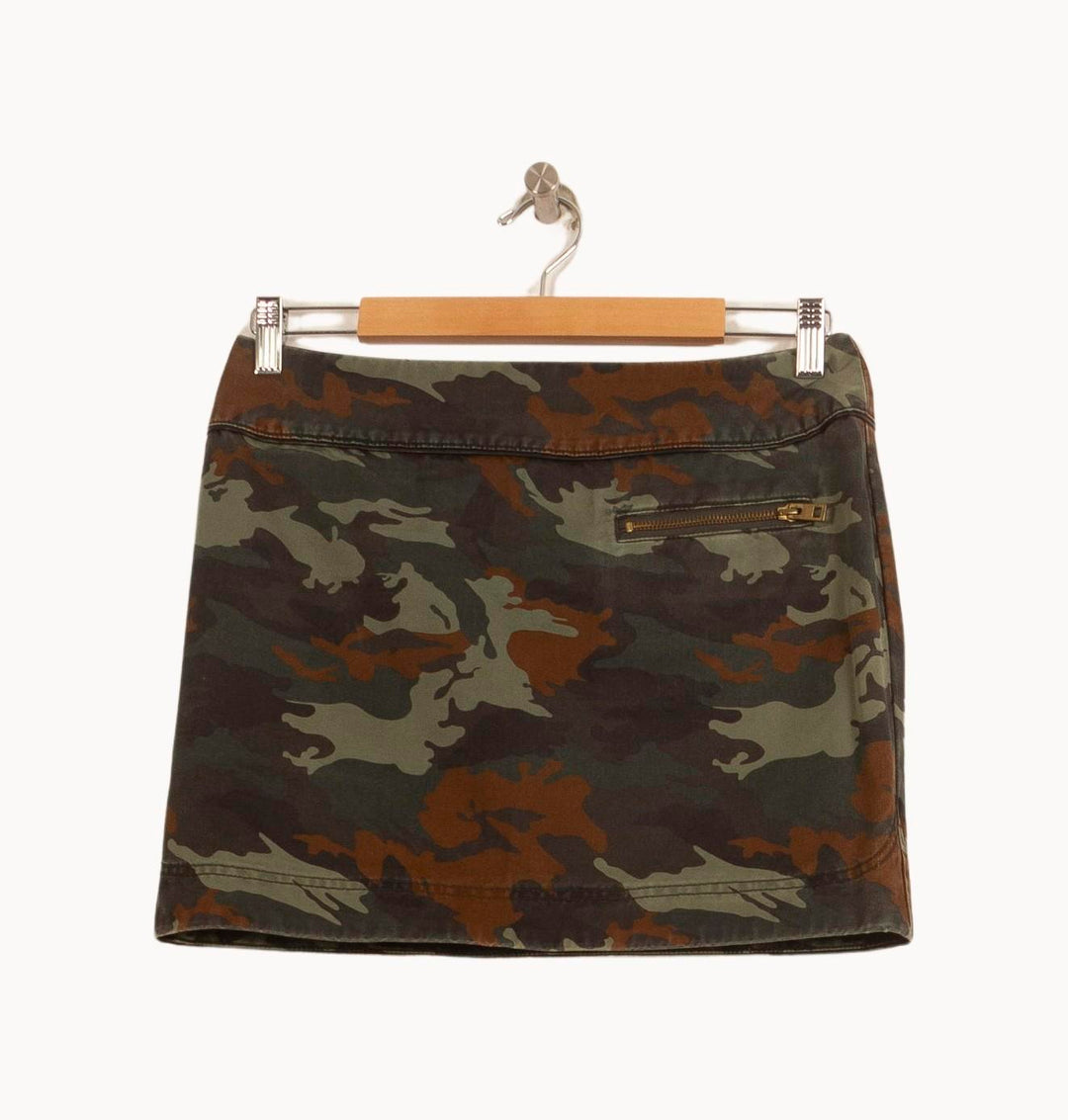 Jupe Courte Verte et Marron - Taille M/38 de la marque Zadig&Voltaire | PARAD52519 - Vendu par Paradigme - Image 2