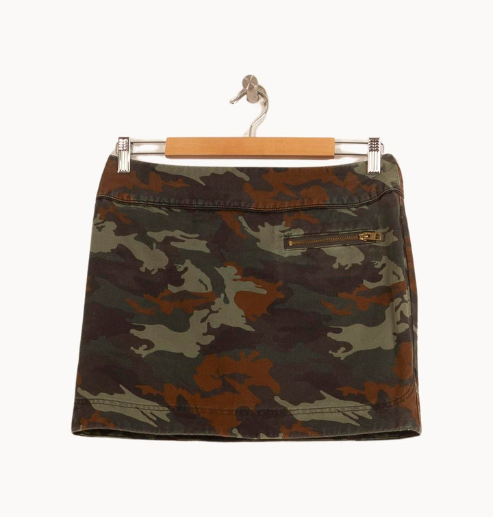 Jupe Courte Verte et Marron - Taille M/38 de la marque Zadig&Voltaire | PARAD52519 - Vendu par Paradigme - Image 2