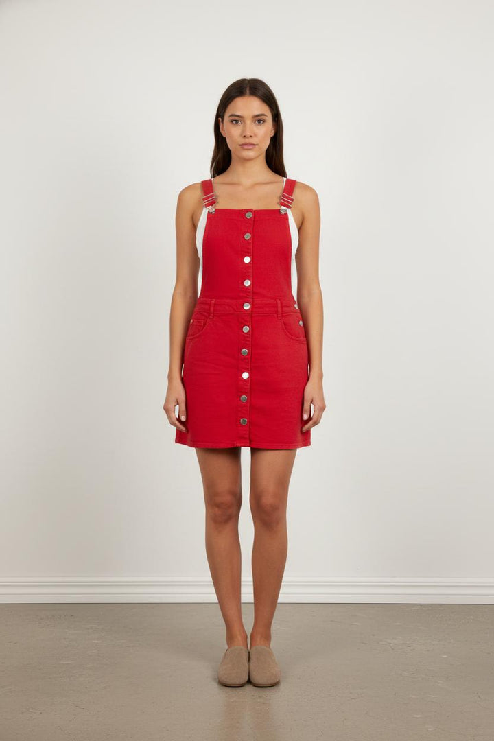 Robe Salopette Rouge - Taille M/38