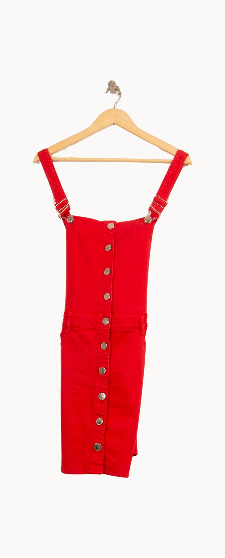 Robe Salopette Rouge - Taille M/38 de la marque Maje | PARAD52520 - Vendu par Paradigme - Image 2