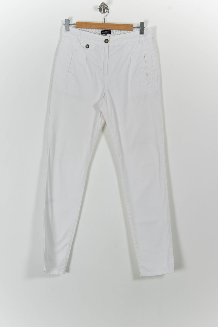 Pantalon Blanc - Taille M/38 de la marque Caroll | PARAD52534 - Vendu par Paradigme - Image 2