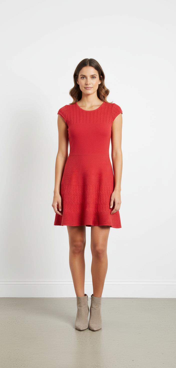 Robe Patineuse Rouge - Taille M/38