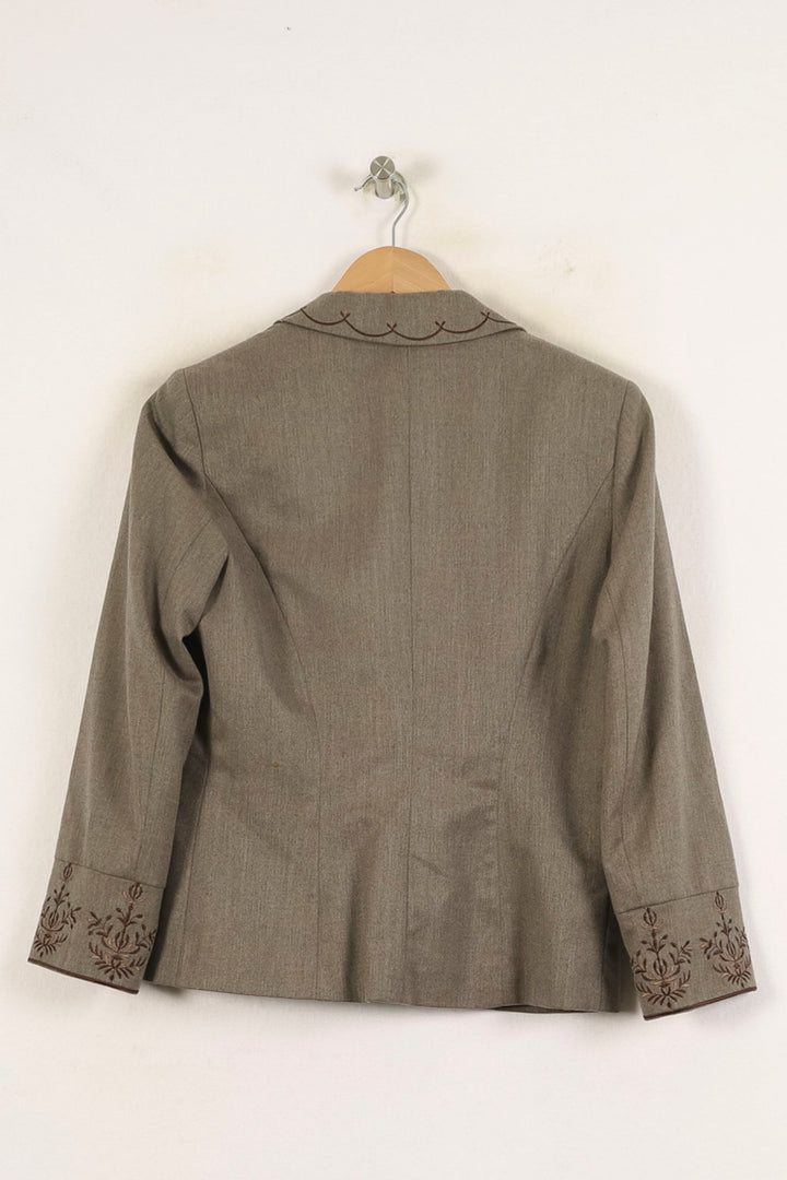 Blazer Marron - Taille L/40 de la marque Caroll | PARAD52537 - Vendu par Paradigme - Image 4