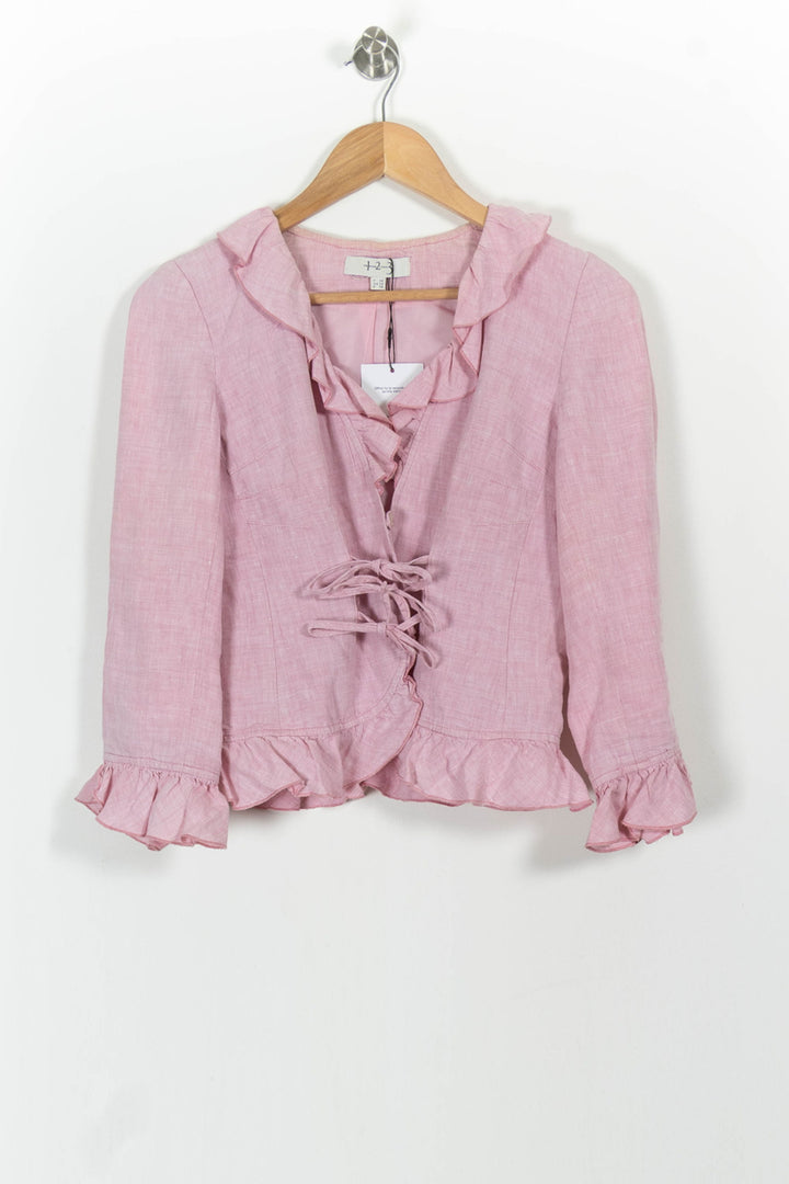 Veste Volantée Rose - Taille S/36 de la marque Maison 123 | PARAD52565 - Vendu par Paradigme - Image 2
