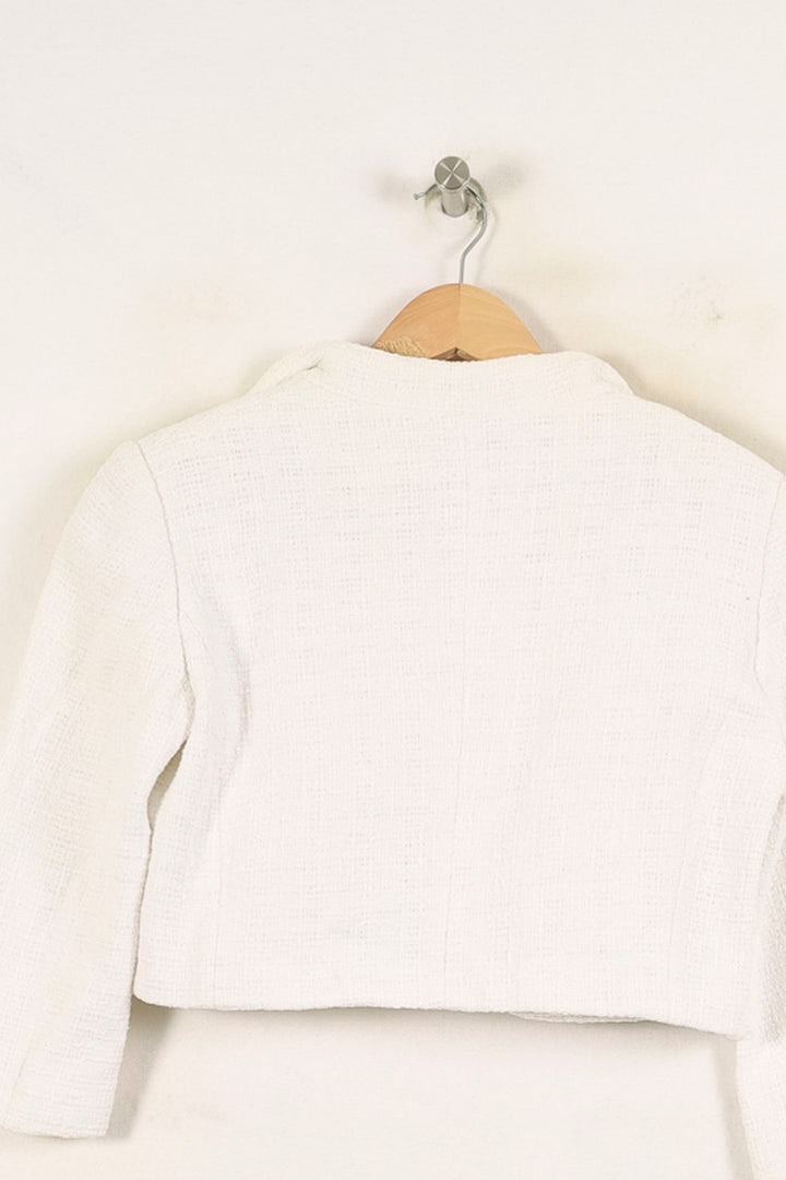 Veste Courte Blanche - Taille S/36 de la marque Maison 123 | PARAD52568 - Vendu par Paradigme - Image 4