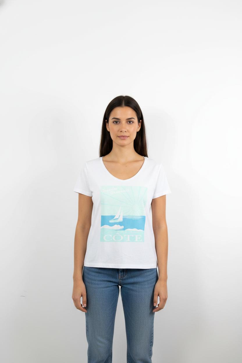 Tee-shirt Blanc - Taille XL/42
