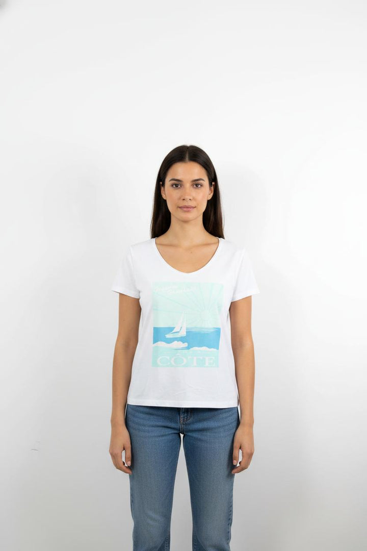 Tee-shirt Blanc - Taille XL/42