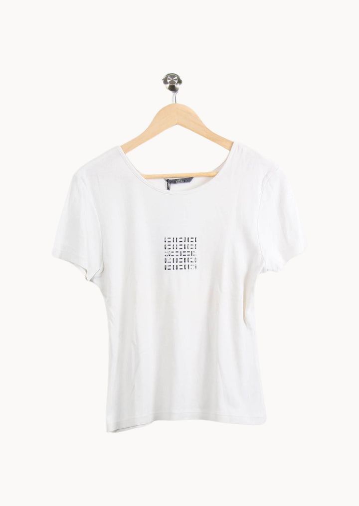 T-shirt Blanc - Taille XXL/44 de la marque Caroll | PARAD52572 - Vendu par Paradigme - Image 2