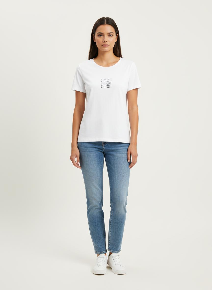 T-shirt Blanc - Taille XXL/44 de la marque Caroll | PARAD52572 - Vendu par Paradigme - Image 1