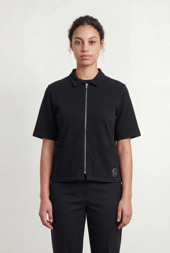 Veste Noire - Taille L/40 de la marque Agnès b. | PARAD52576 - Vendu par Paradigme - Image 1