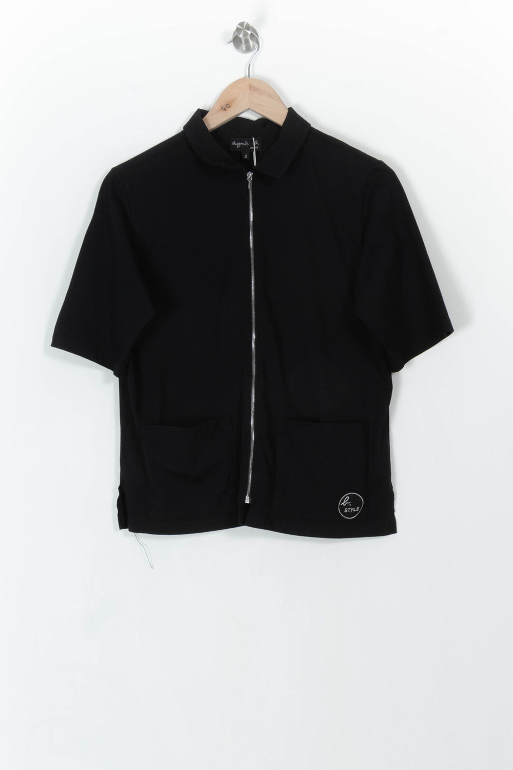 Veste Noire - Taille L/40 de la marque Agnès b. | PARAD52576 - Vendu par Paradigme - Image 2