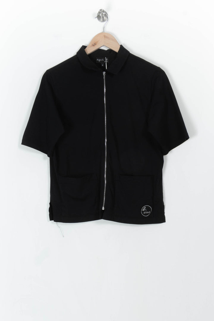Veste Noire - Taille L/40 de la marque Agnès b. | PARAD52576 - Vendu par Paradigme - Image 2