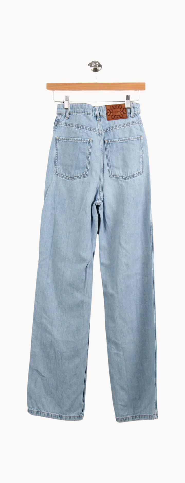 Jean Large Bleu - Taille XS/34 de la marque Sandro | PARAD52579 - Vendu par Paradigme - Image 4