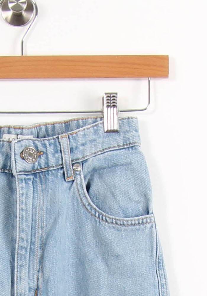 Jean Large Bleu - Taille XS/34 de la marque Sandro | PARAD52579 - Vendu par Paradigme - Image 3