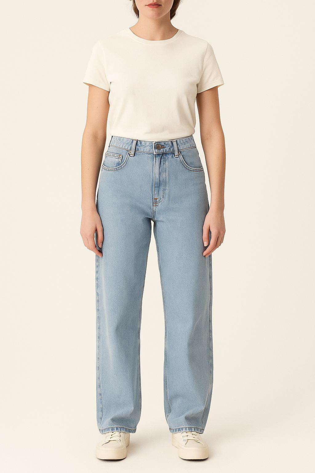 Jean Large Bleu - Taille XS/34 de la marque Sandro | PARAD52579 - Vendu par Paradigme - Image 1