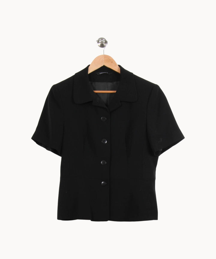 Veste Noire - Taille XL/42 de la marque Caroll | PARAD52585 - Vendu par Paradigme - Image 2