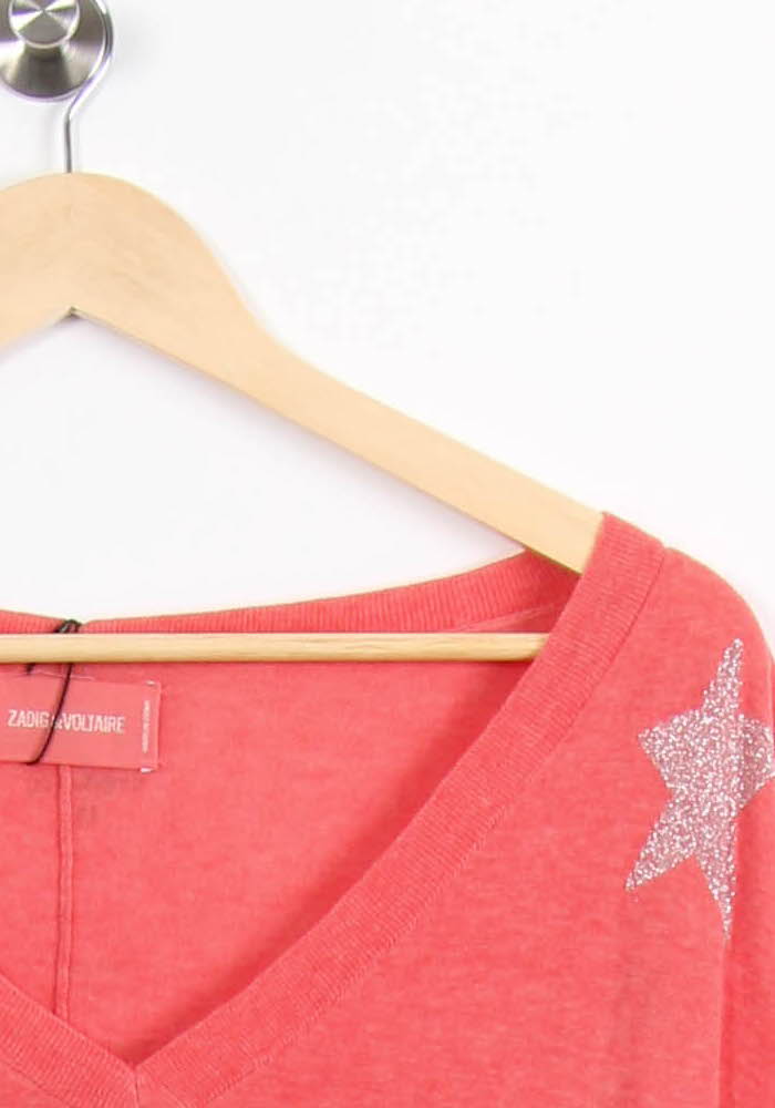Pull Rose et Argenté - Taille XS/34 de la marque Zadig&Voltaire | PARAD52586 - Vendu par Paradigme - Image 3
