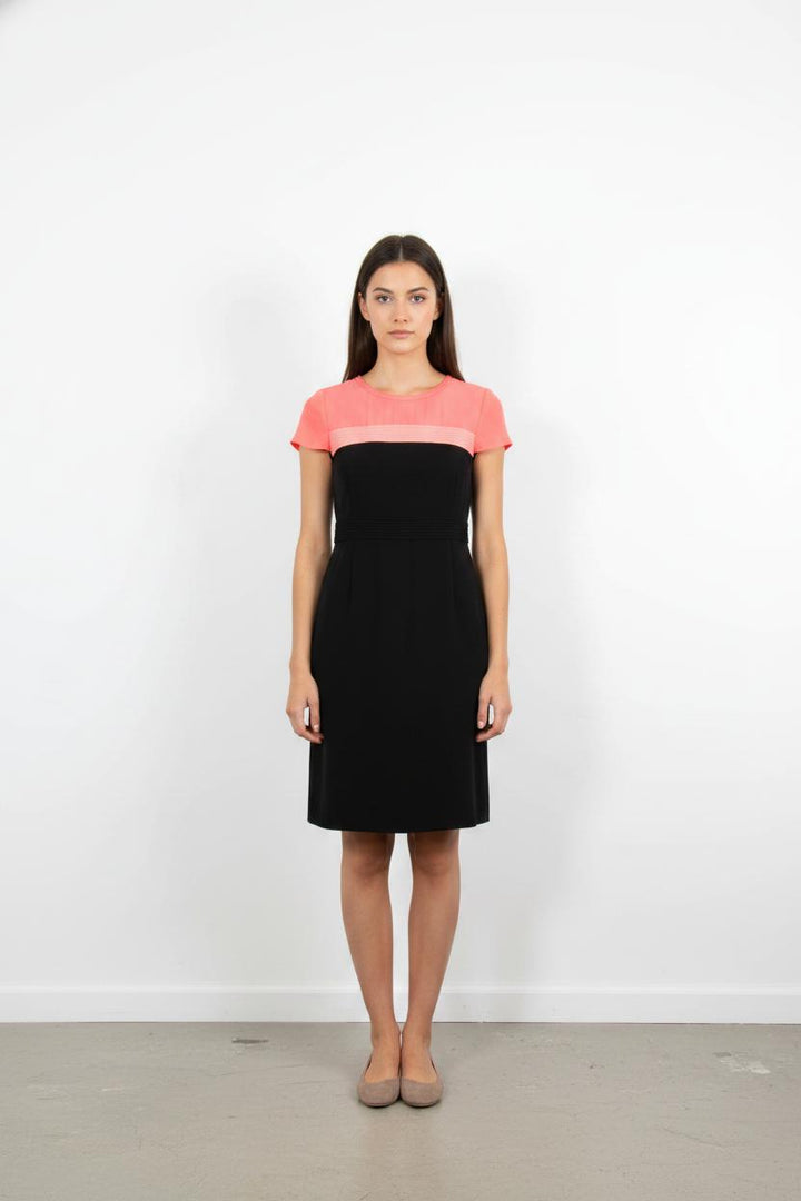 Robe Courte Noire et Rose - Taille S/36