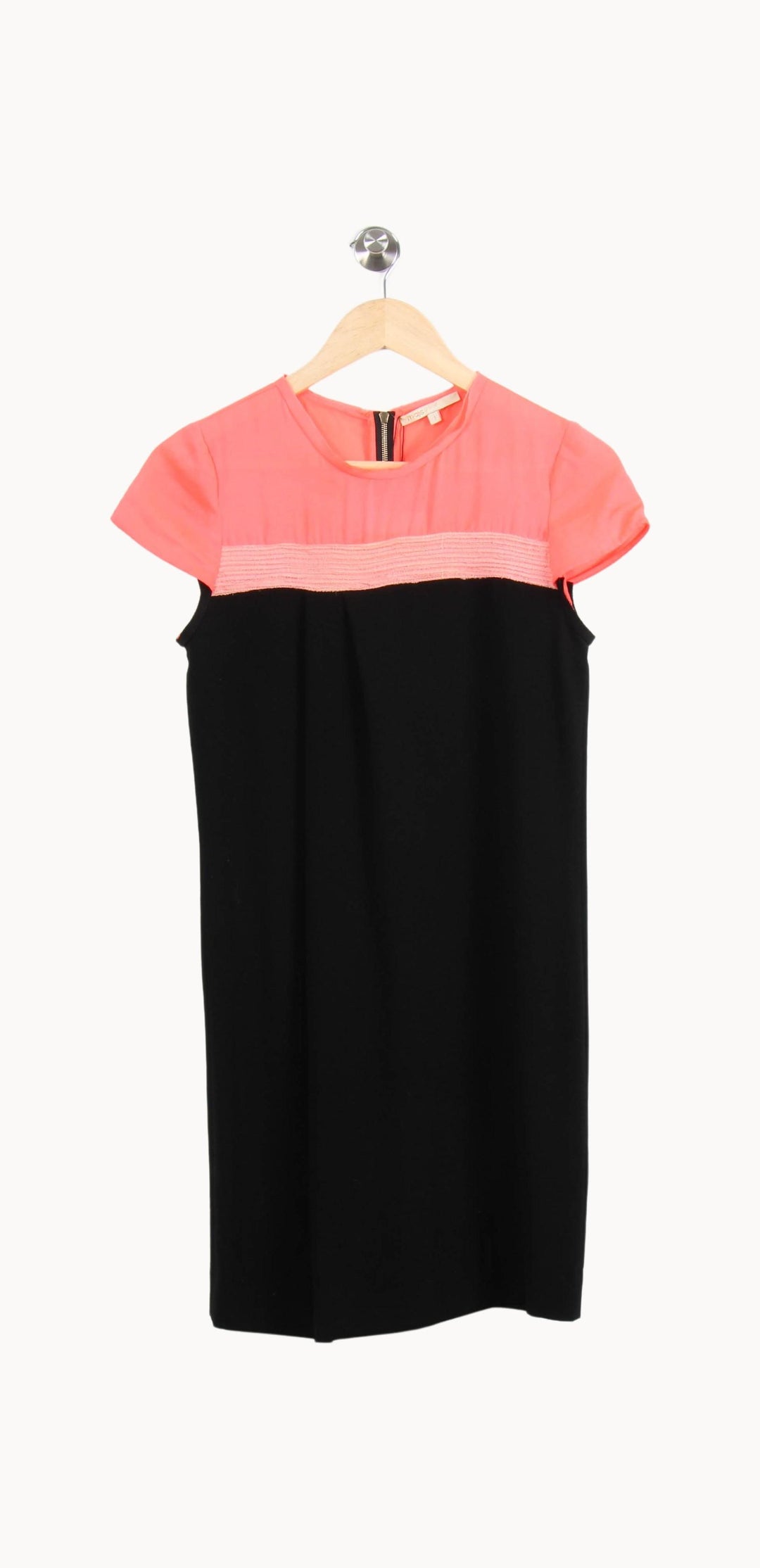 Robe Courte Noire et Rose - Taille S/36 de la marque Maje | PARAD52594 - Vendu par Paradigme - Image 2